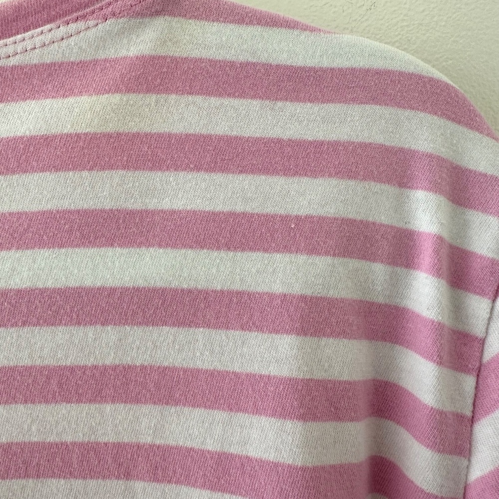 Kule The Modern Striped Tee - Pink/White - Small - Picture 6 of 10
